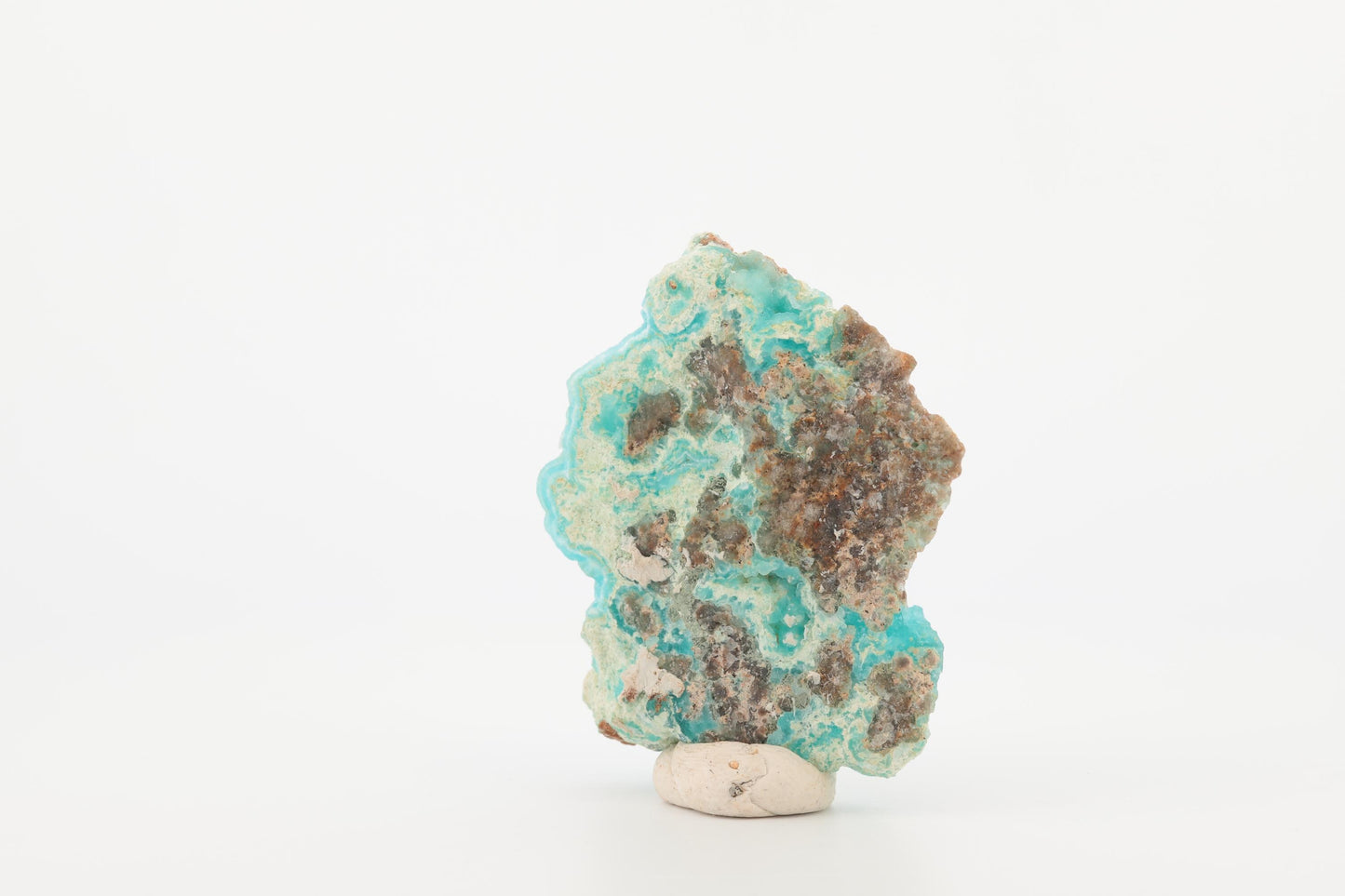 Hémimorphite naturelle du Congo – Petit spécimen bleu vibrant, 22,3 g