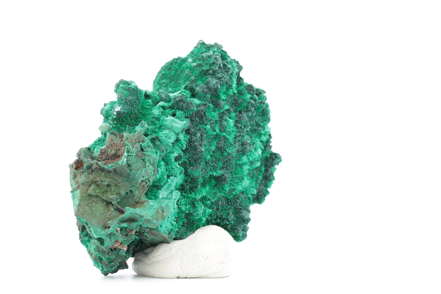 Malachite fibreuse naturelle - 202g - Congo - Spécimen unique de collection
