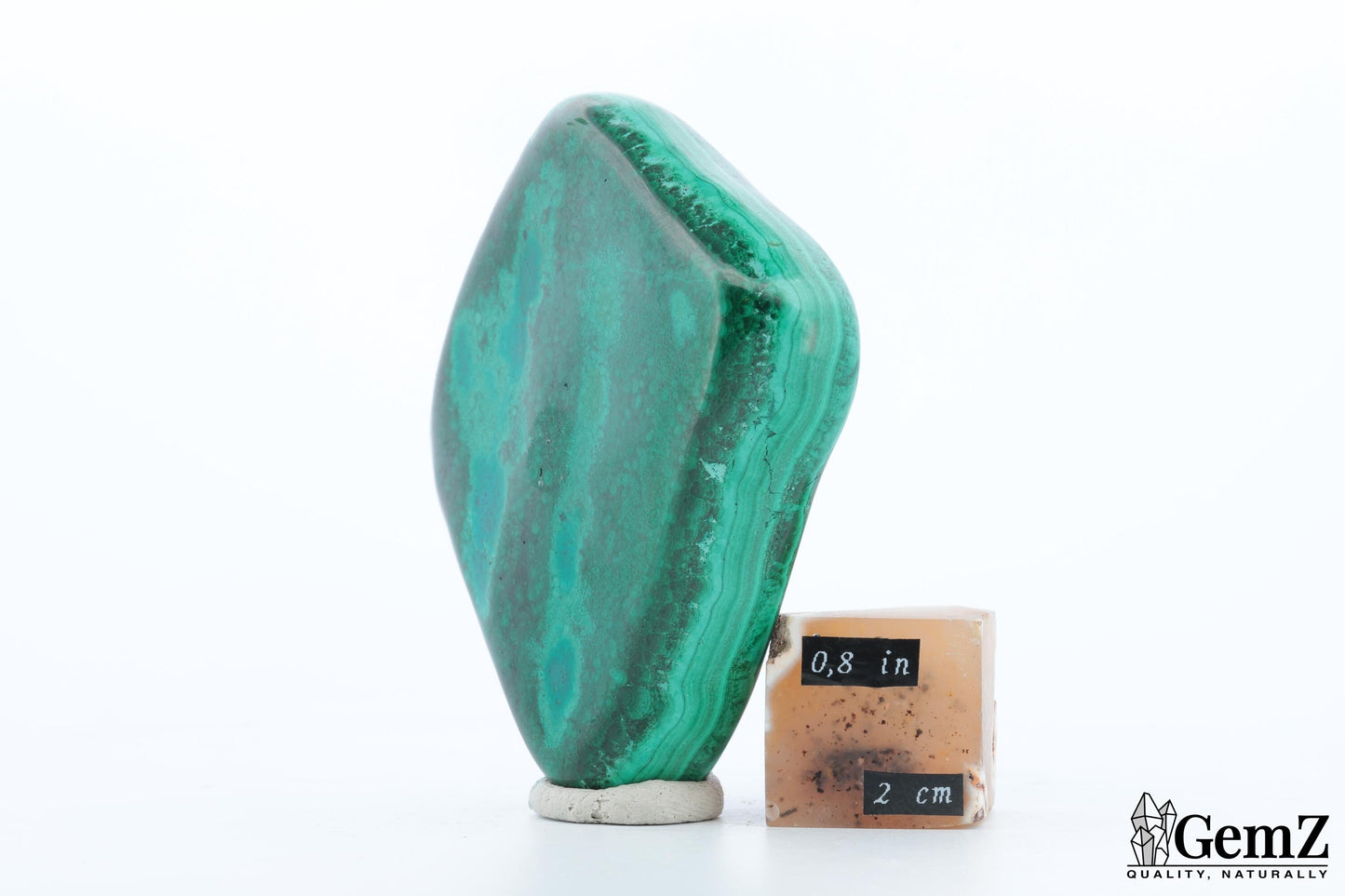 Chrysocolle-Malachite 119g, Éclat Vert Intense et Forme Unique