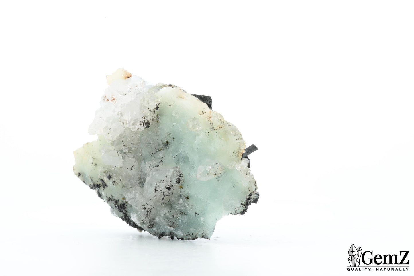 Babingtonite et phrénite sur cristal – Pièce élégante de 42g