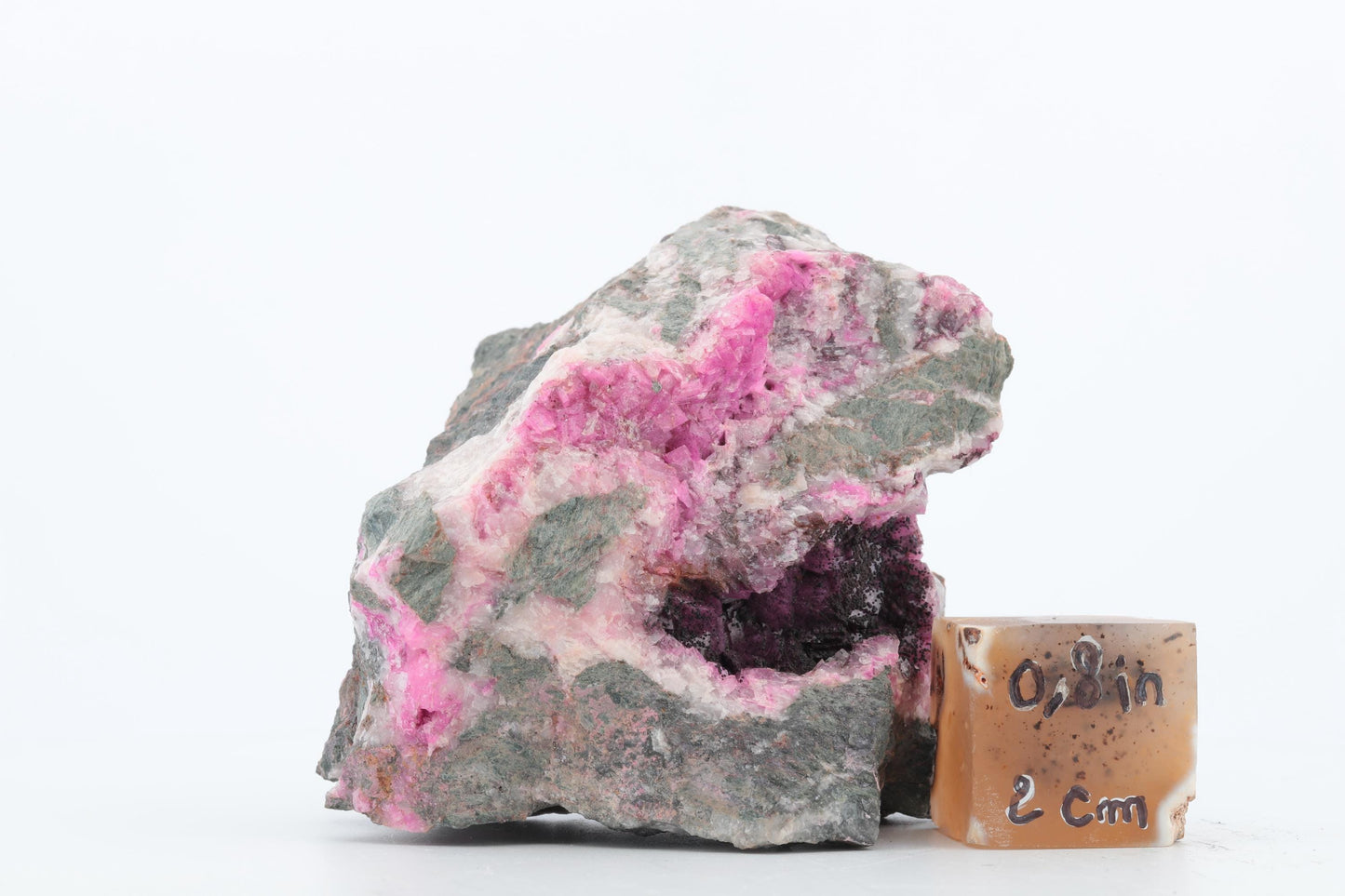 CobaltoCalcite et Hétérogénite - Mine Musonoi, Kolwezi, République du Congo – 196g