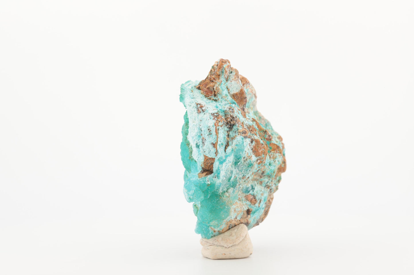 Hémimorphite naturelle du Congo – Bleu profond, Cristaux en texture brute, 81,6 g