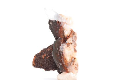 Baryte bleue sur Goéthite – Mine de Sidi Lhcen, Nador, Maroc, 59 g