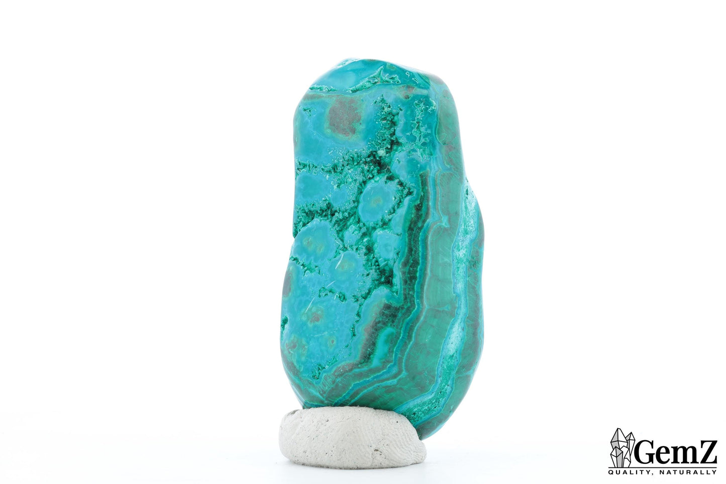 Chrysocolle-Malachite Compacte, 105g, Teintes Vives et Profondes