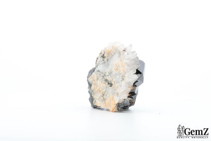 Rare ! Cassitérite brillante sur quartz – 51g !