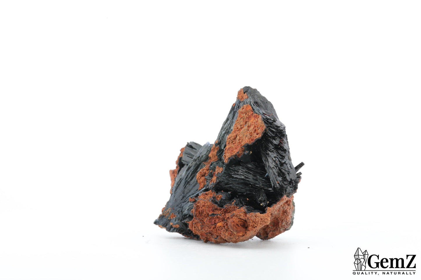 Cristaux de vivianite sur limonite – 32g