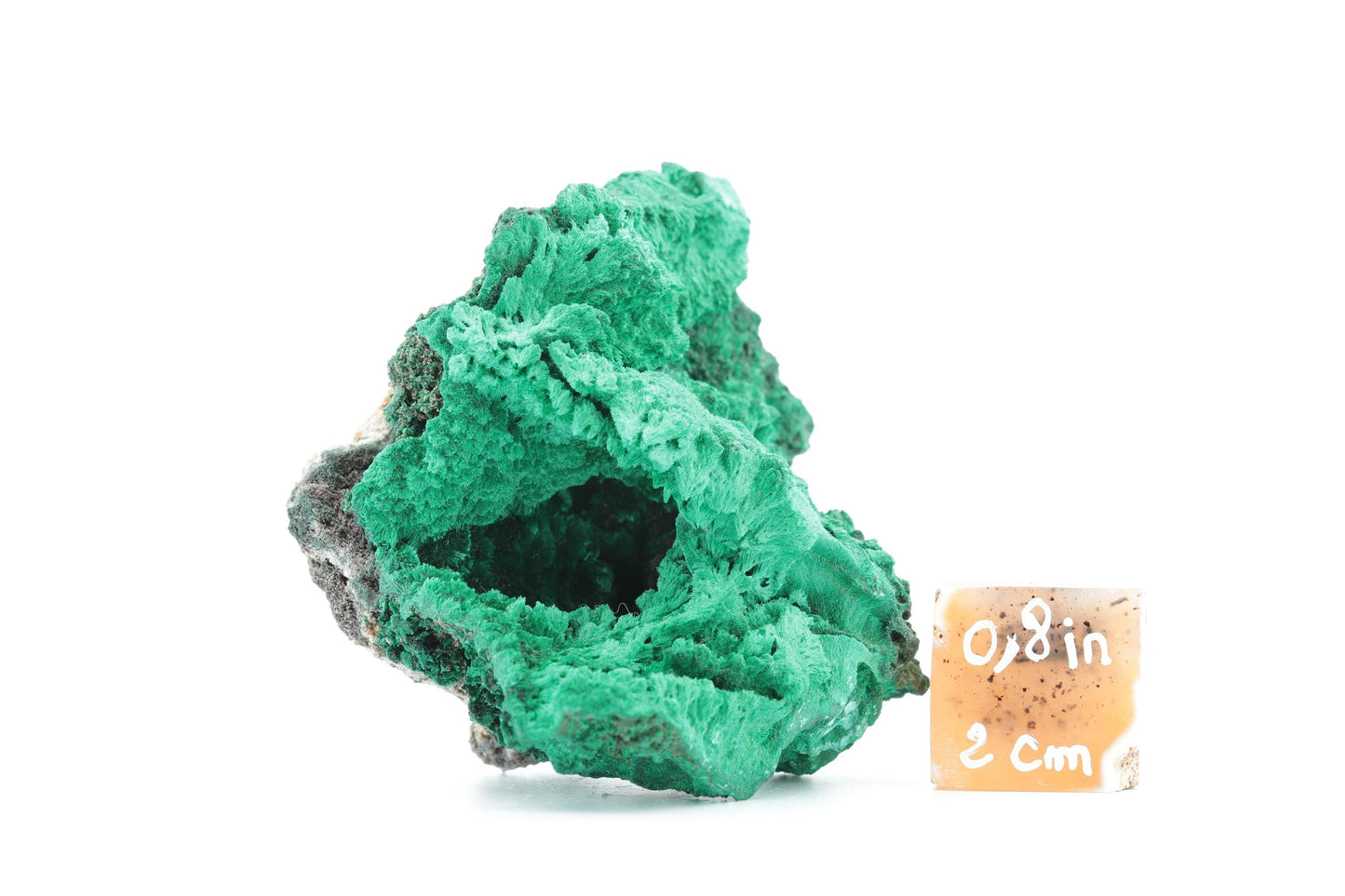 Malachite fibreuse naturelle - 105g - Congo - Pièce unique de collection