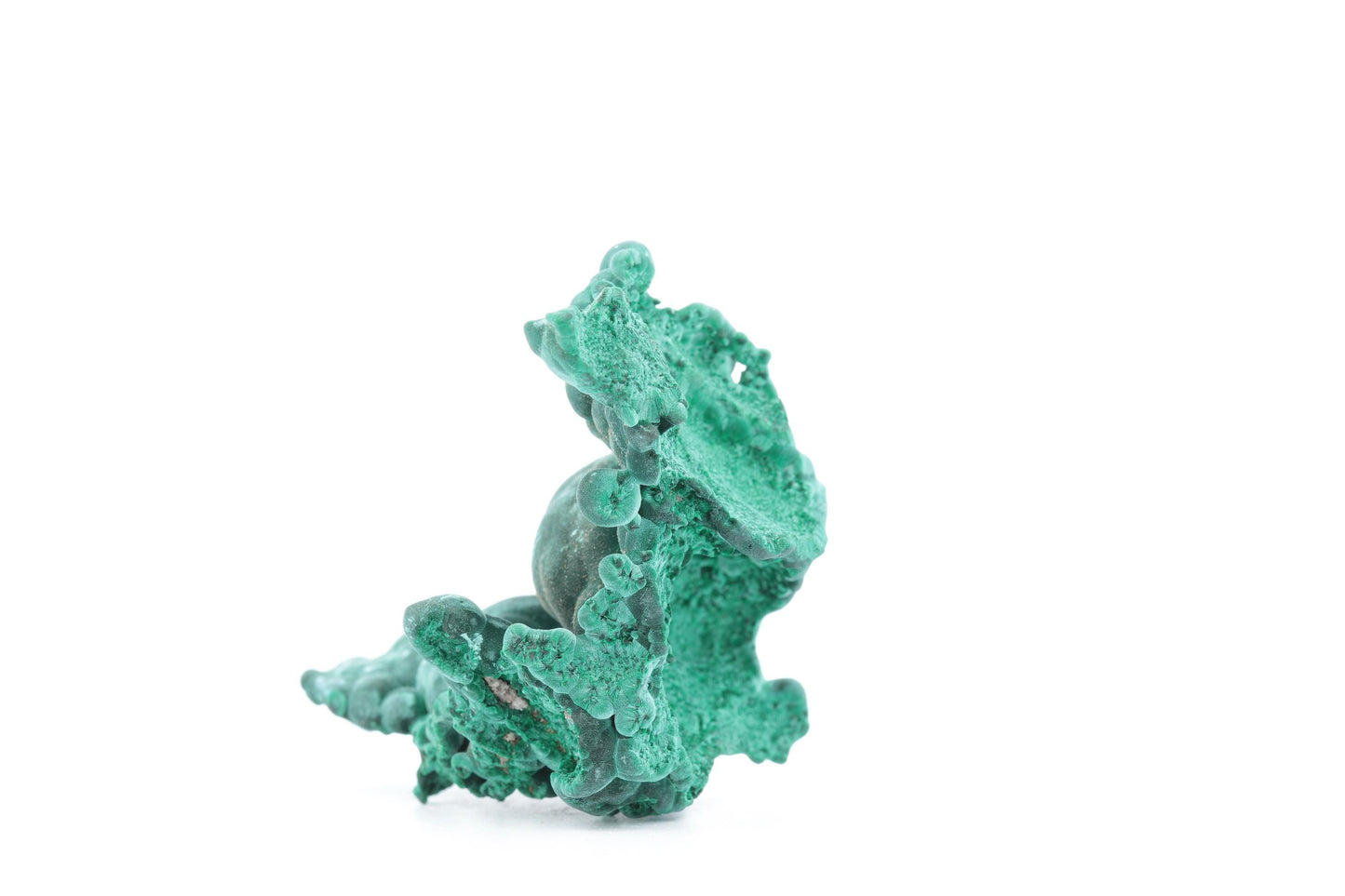Malachite fibreuse botryoïdale - 47g - Congo - Spécimen unique pour collection