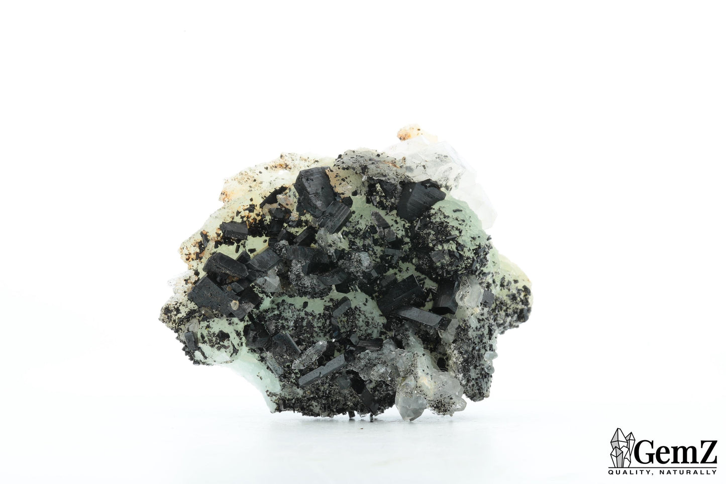 Babingtonite et phrénite sur cristal – Pièce élégante de 42g