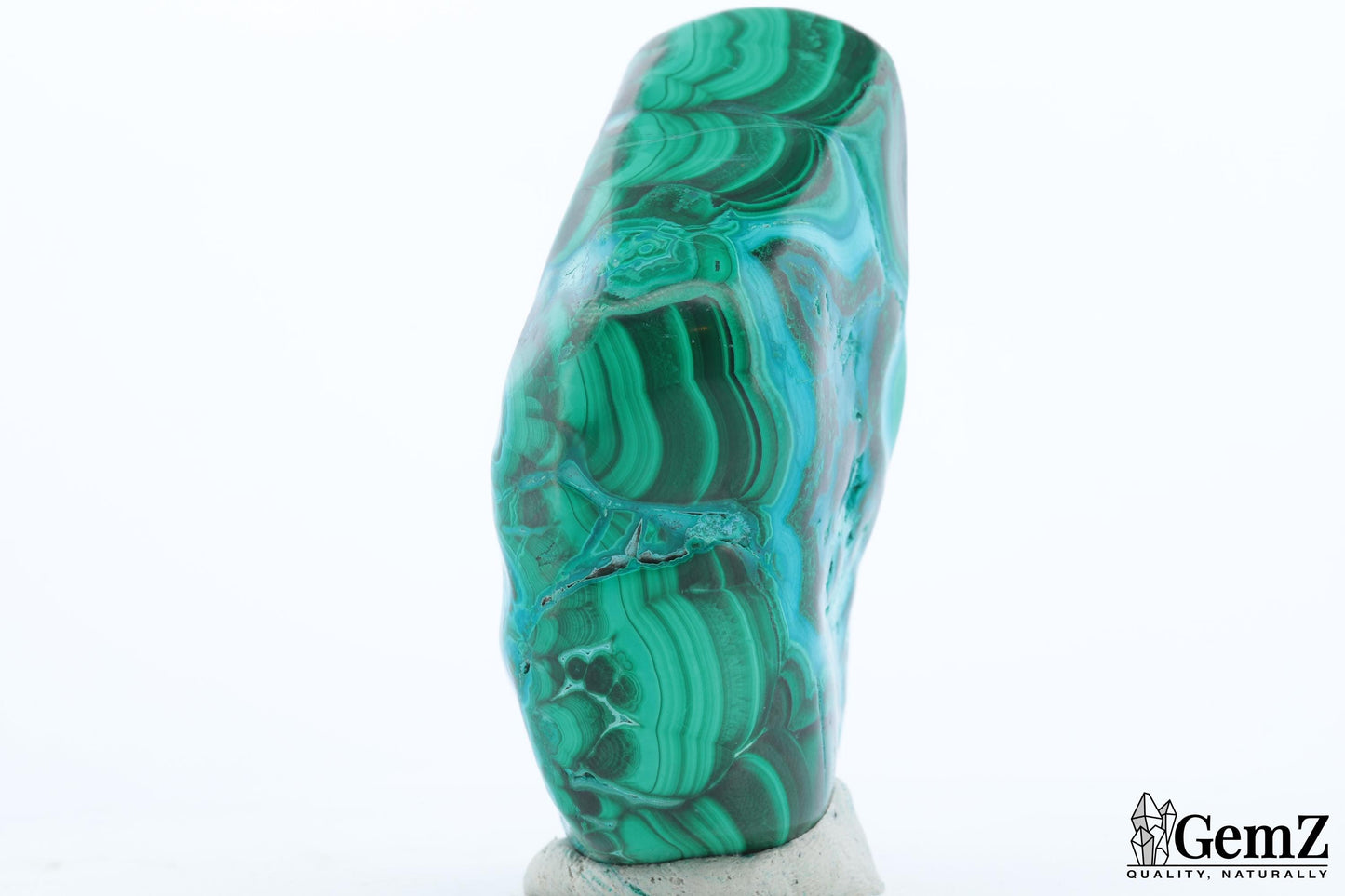 Chrysocolle-Malachite AAA+ Sculpturale, 219g, Couleurs Hypnotiques