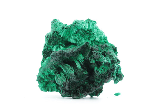 Malachite Fibreuse du Congo – Spécimen Naturel Élégant de 129g