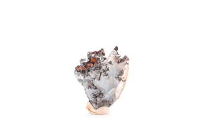 Baryte bleue sur goethite – Sidi Lhcen, Nador, Maroc – 20 g