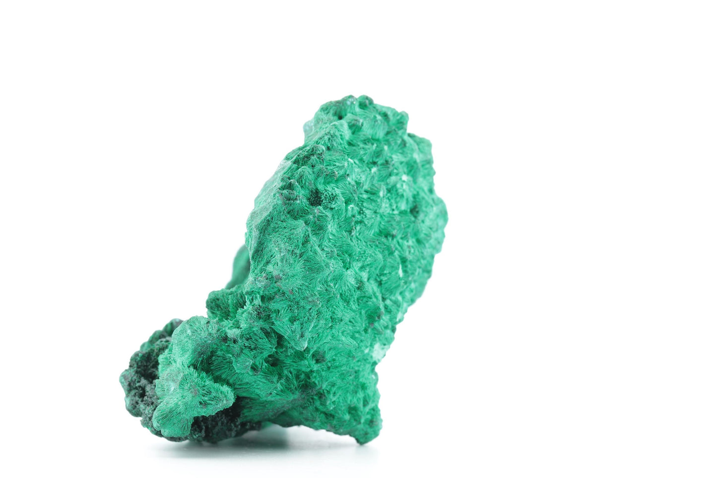 Malachite Fibreuse du Congo – Spécimen Naturel Unique de 195g
