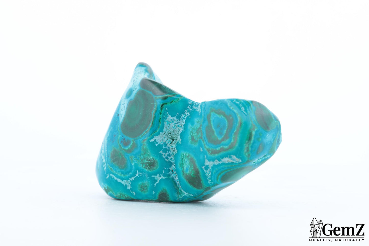 Chrysocolle-Malachite 55g, Cercles Turquoises Magnifiques