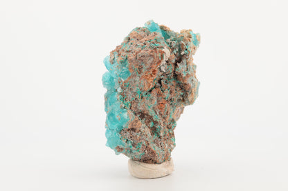 Hémimorphite naturelle du Congo – Bleu vibrante, Cristaux en formation, 71,8 g