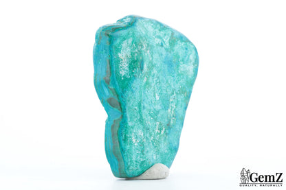 Chrysocolle-Malachite 93g, Forme Unique et Tons Turquoise