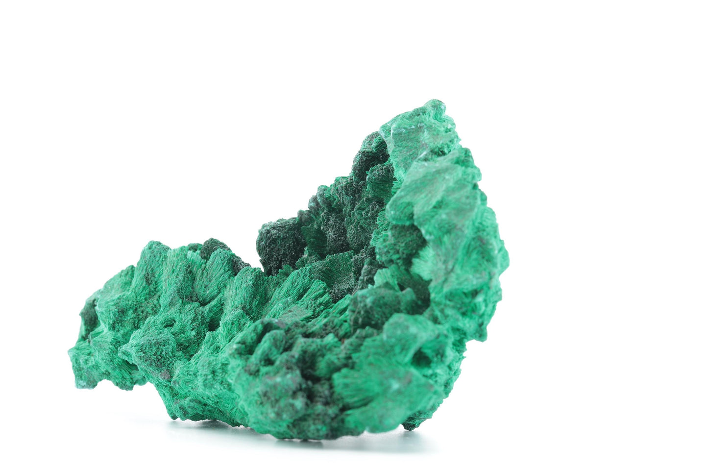 Malachite Fibreuse du Congo – Spécimen Naturel Unique de 195g