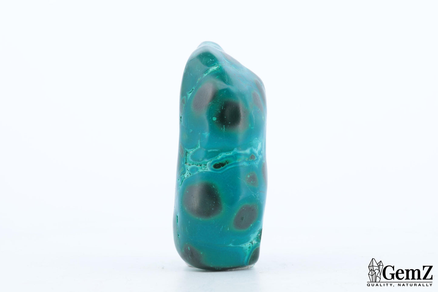 Chrysocolle-Malachite Compacte, 86g, Teintes Éclatantes et Motifs Naturels