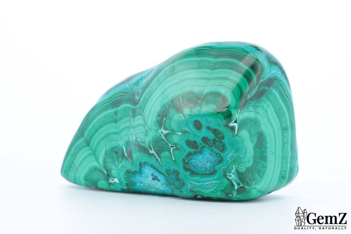 Petite Chrysocolle-Malachite 42g, Reflets Bleu Azur