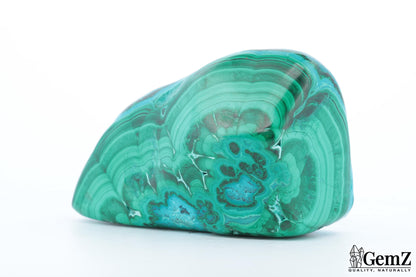 Petite Chrysocolle-Malachite 42g, Reflets Bleu Azur