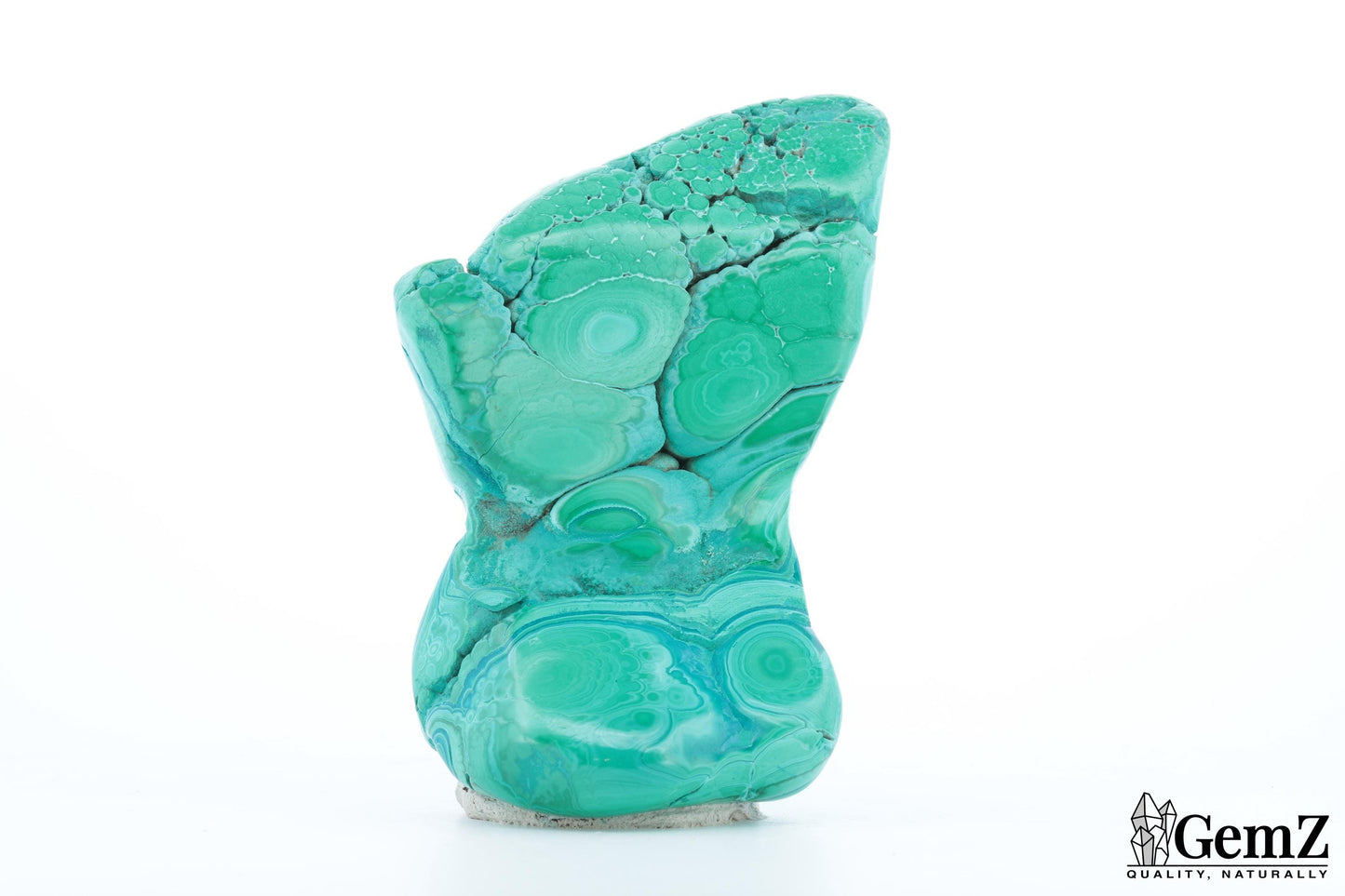Chrysocolle-Malachite Élégante, 170g, Teintes Vives et Motifs Naturels