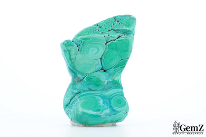 Chrysocolle-Malachite Élégante, 170g, Teintes Vives et Motifs Naturels