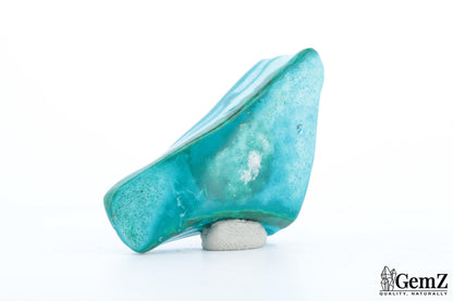 Chrysocolle-malachite polie, reflets bleu azur – Congo RDC – 42 g