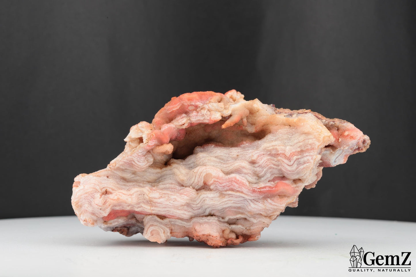 Superbe Agate Botswana aux bandes rosées – 104g de Beauté Naturelle