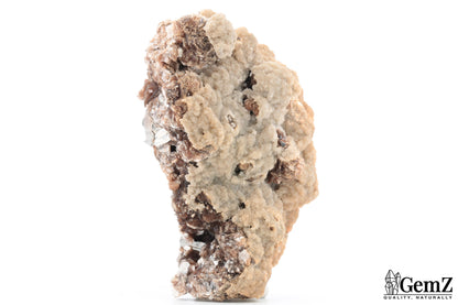 303g !  Arsénopyrite, Sidérite et Calcite, pièce de musée – Panasqueira, Portugal