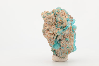 Hémimorphite naturelle du Congo – Bleu vibrante, Cristaux en formation, 71,8 g