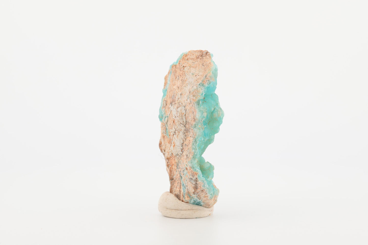 Hémimorphite naturelle du Congo – Petit spécimen bleu turquoise avec texture botryoïdale, 19 g