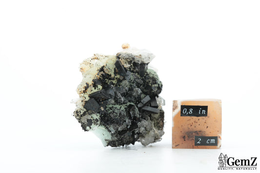 Babingtonite et phrénite sur cristal – Pièce élégante de 42g