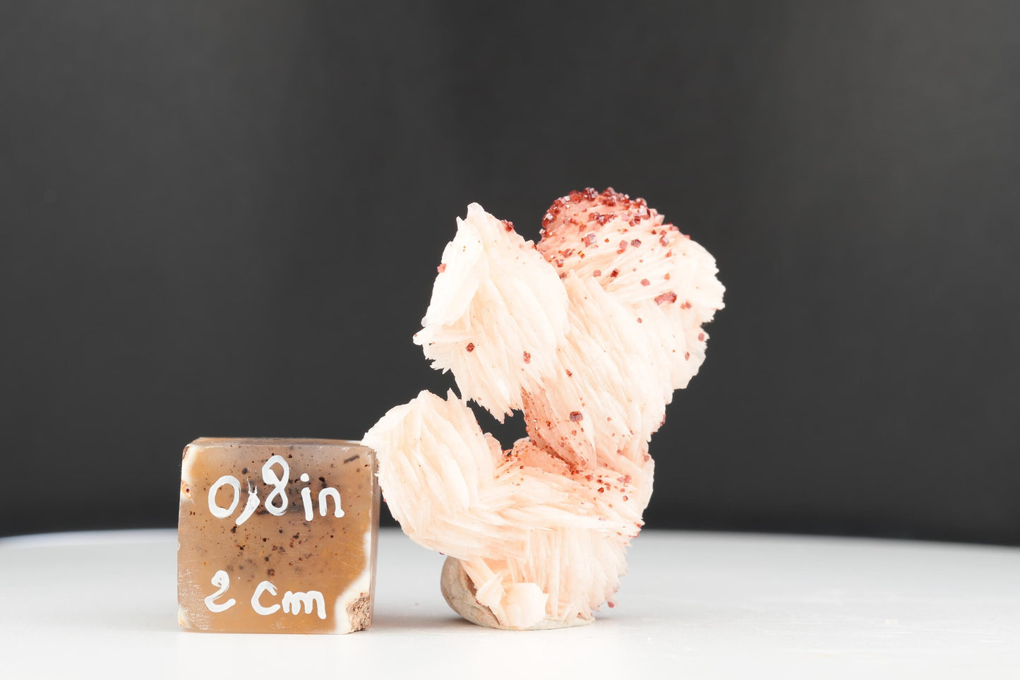 Vanadinite Sur Baryte – Mibladen, Maroc