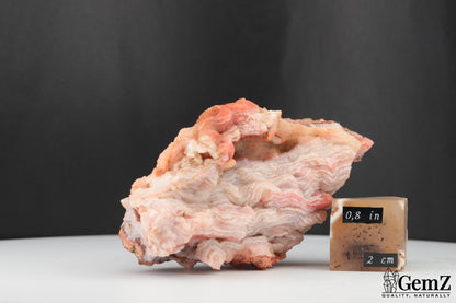 Superbe Agate Botswana aux bandes rosées – 104g de Beauté Naturelle